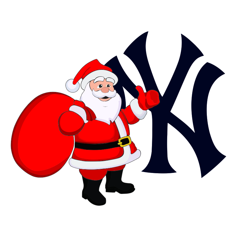 New York Yankees Santa Claus Logo iron on paper